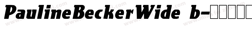 PaulineBeckerWide b字体转换